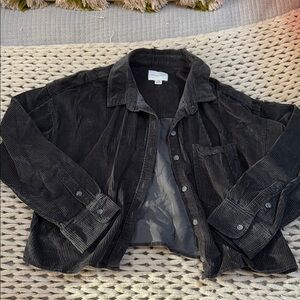 American Eagle Outfitters Black Corduroy Jacket